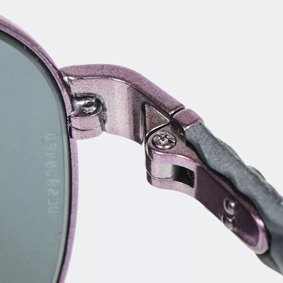 CHANEL CC Matelasse Sunglasses Eye Wear Metal Leather BK Purple main image 9